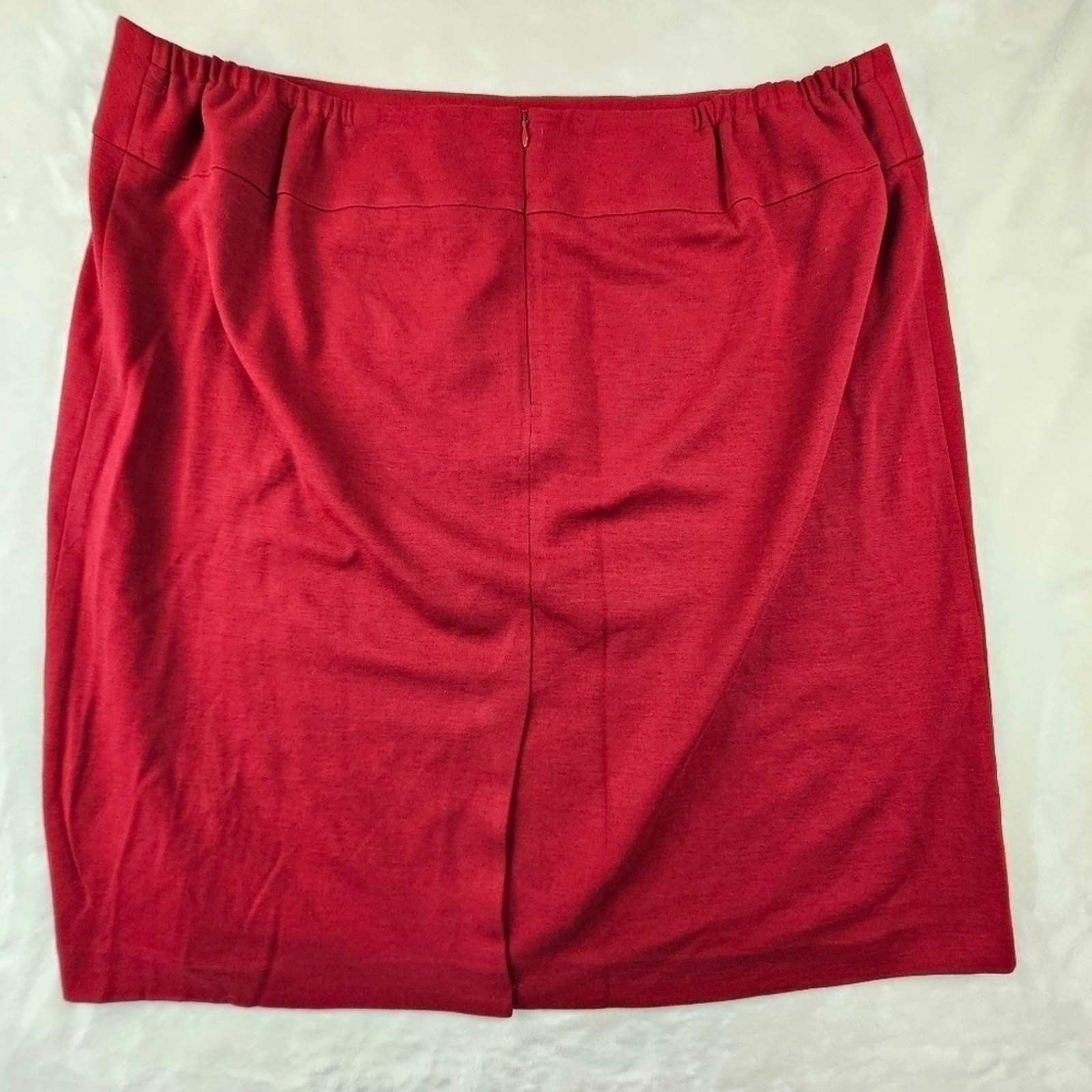 Talbots womans stretch skirt red size 20W wool blend