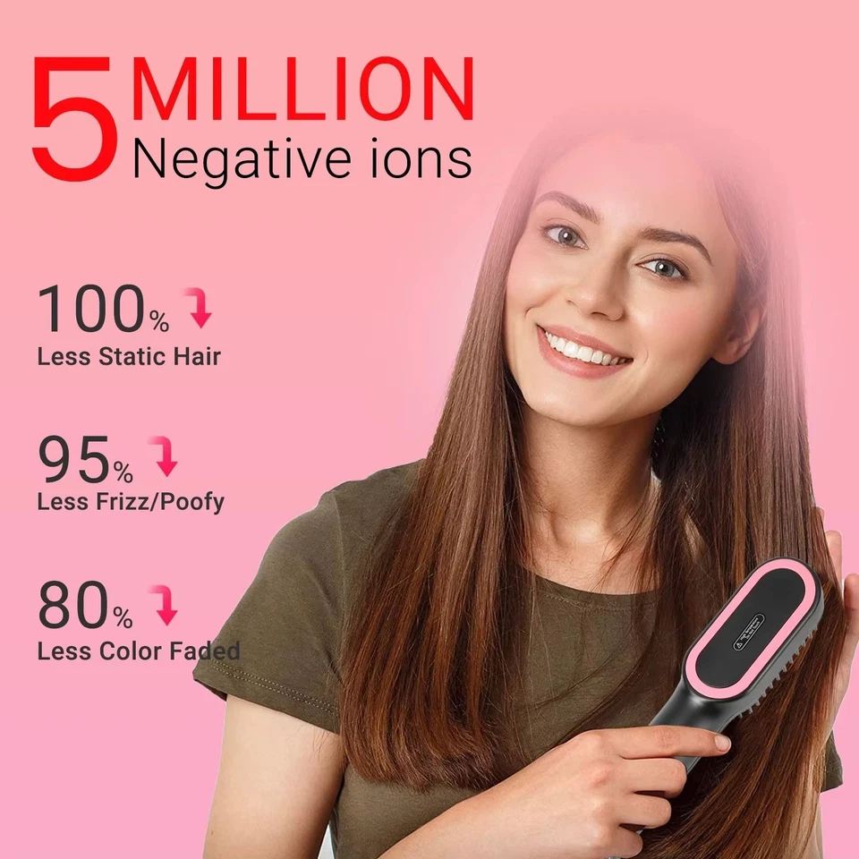 Cepillo secador de pelo negativo lon 3 en 1 secador de aire caliente styler y voluminizador. USA Foto 2 de 4