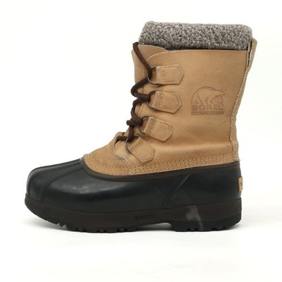 Sorel Damen Kananaskis Stiefel Beige Schwarz Warmfutter Winterstiefel EU 39