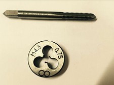 1 set rechte Au&szlig;engewindeschneider und gewindebohrer M4,5 X 0,5 0,75 mm