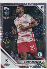 Topps 1st First Edition 2022 CL 25 Brian Brobbey Rookie Card RC Starball Foil. rookie card picture