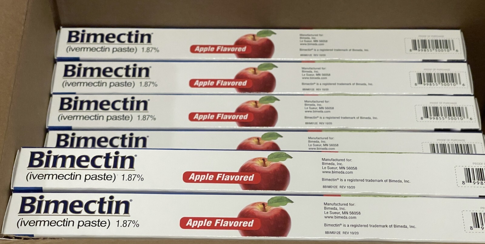 New Horse Wormer Dewormer Apple Flavor Paste (Ivermectn 1.87 Exp