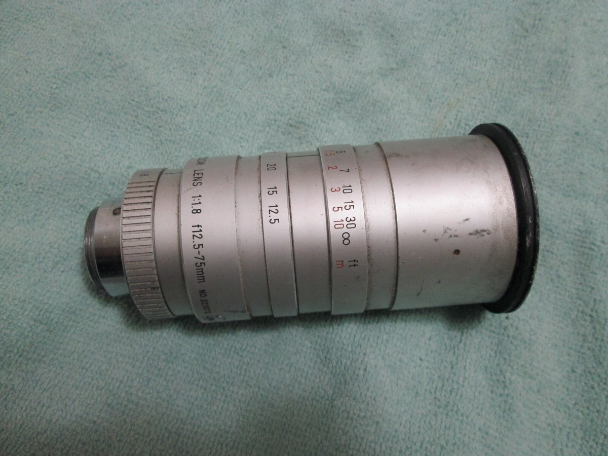 Sony tv zoom lens 1:1.8 f12.5-75mm no 321873 lens | eBay