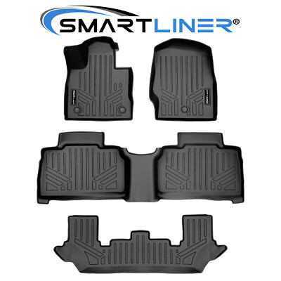 SMARTLINER Floor Mats 3 Row Set 2020-2025 Ford Explorer (2nd Row Bench Seats)