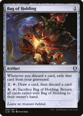 Bag of Holding 299/361 FOIL Uncommon Baldur's Gate MTG Near Mint