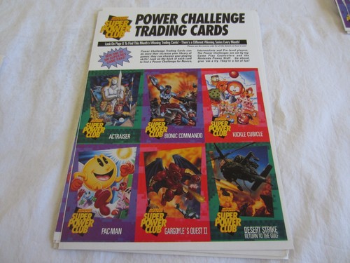 Nintendo Power Super Power Club Trading 6 Card Uncut Insert Sheets 1992-95 RARE - Picture 42 of 171