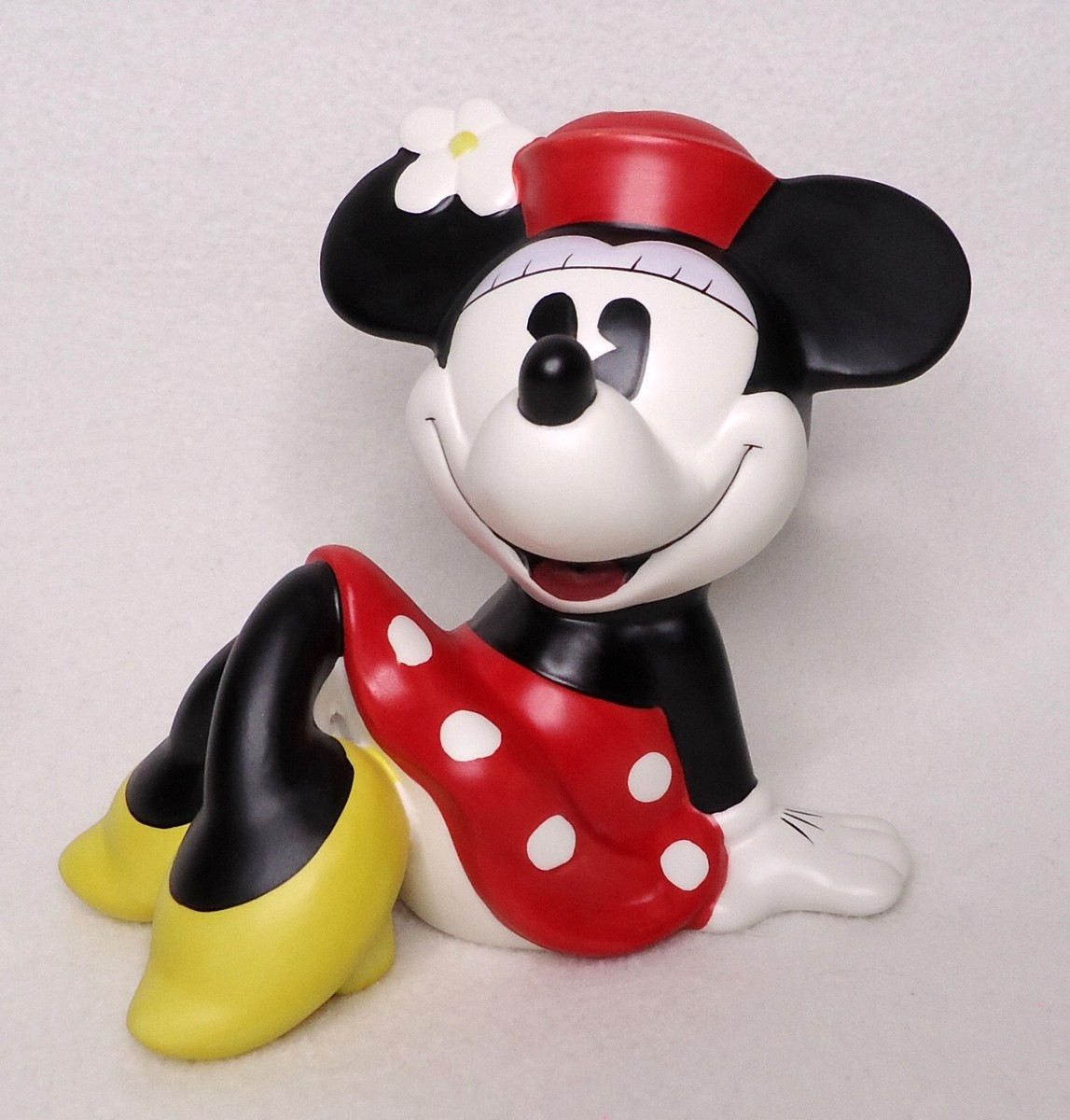 Vintage Disney Minnie Mouse Coin Bank Enesco Ceramic Piggy Money