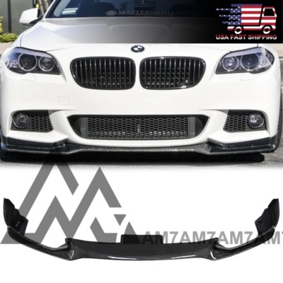 End CC Style Carbon Front Lip For 2011 2012 2013 2014 2015 2016 BMW F10 M Sport