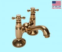 Tub Faucet Solid Brass Bridge 2 Cross Handle 4 Centerset | Renovator's Supply on sale Tub Faucet Solid Brass Bridge 2 Cross Handle 4 Centerset | Renovator's Supply on sale