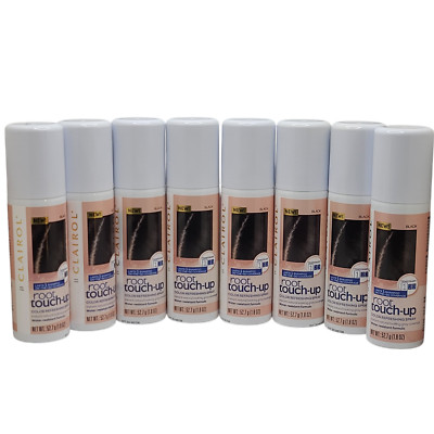 4 Pack Clairol Root Touch Up Spray Twin Packs Black 1.8 oz. Ea. (8 Bottles)