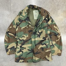 Vintage M65 Field Jacket Camo Alpha Industries Scovill Zipper Men s XS
