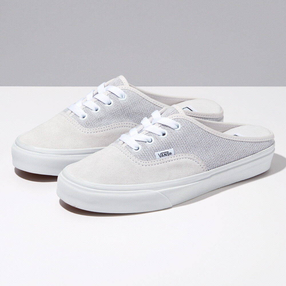 New Vans Authentic Mule Cozy Knit Light Grey/White Sneakers 2022 | eBay