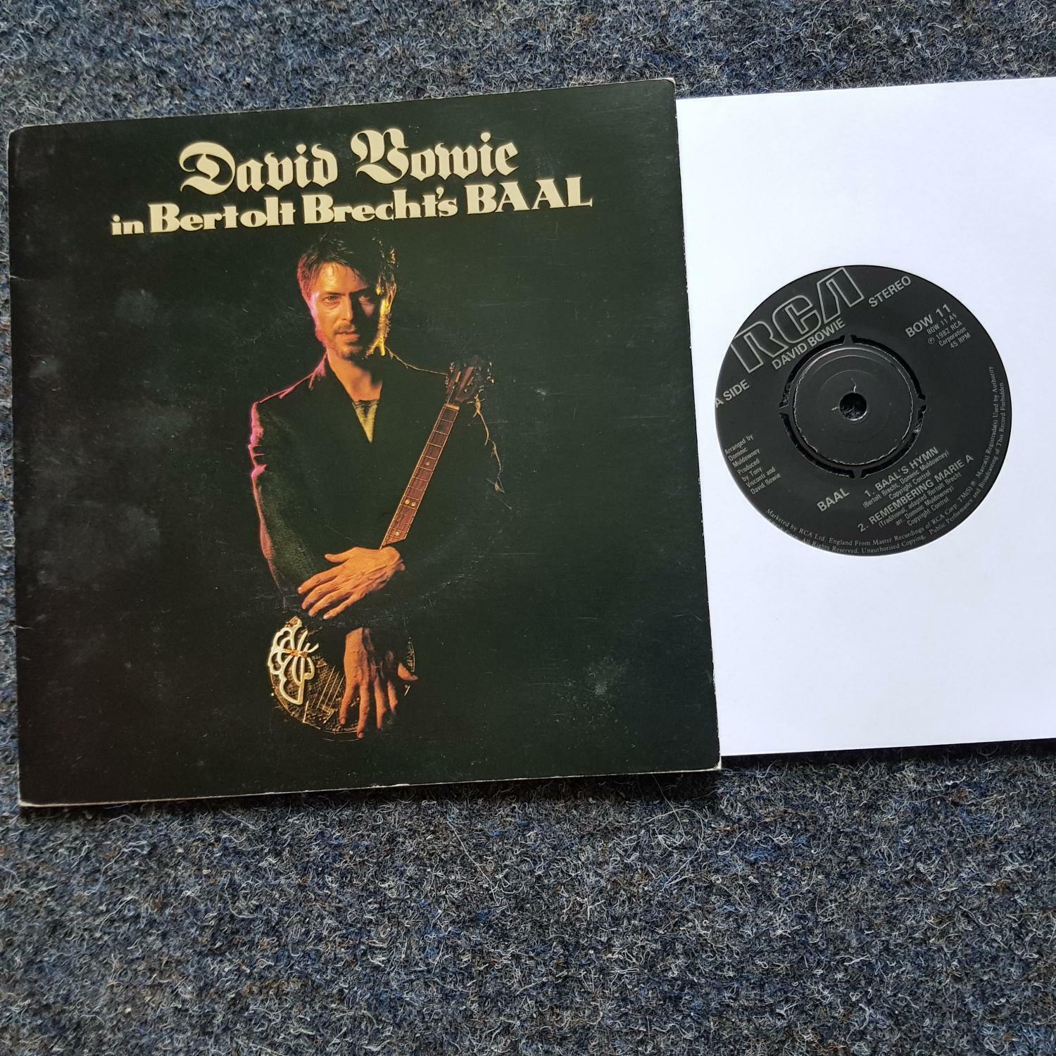 7"" Single Vinyl David Bowie - Bertolt Brecht's Baal