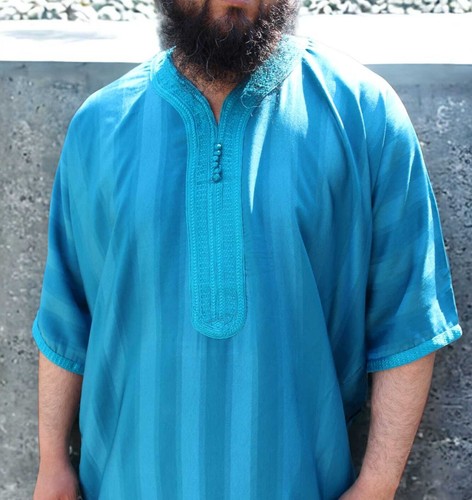 Multiplo caftano marocchino Gandora Gandoura da uomo - Foto 19 di 26