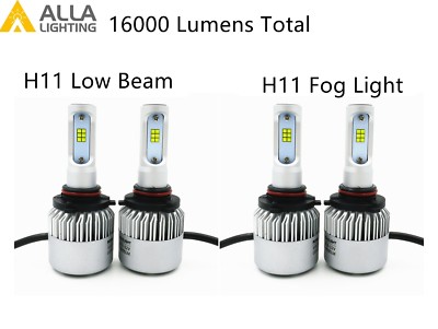 Alla Lighting LED Low Beam Headlight Fog Light Bulbs Lamp for SATURN,Xenon White
