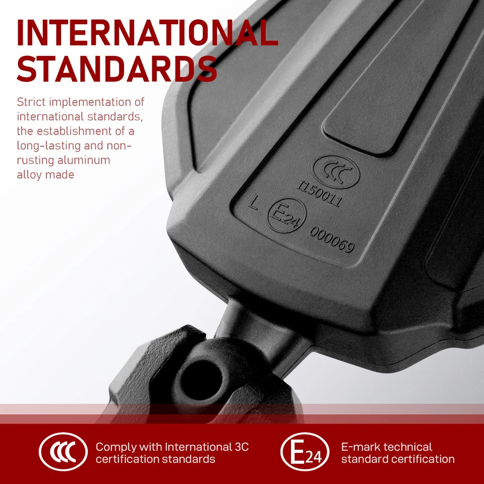 2X Espejos retrovisores laterales ABS para motocicleta con montaje de 7/8" para Honda CRF230L CRF450L Foto 4 de 4