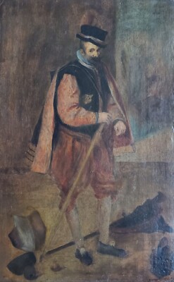 Gemälde Öl Personen Kopie Velasquez Hofnarr Don Juan de Austria