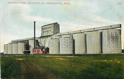 1908 Pioneer Steel Elevator Company, Minneapolis, Minnesota Postcard