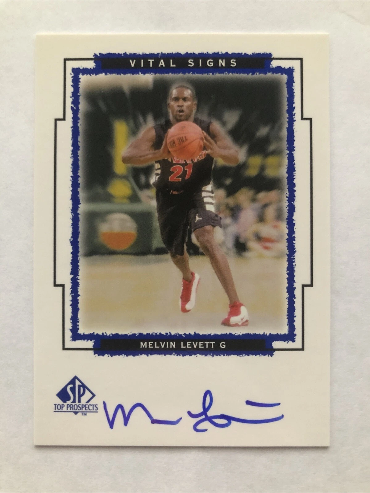 Melvin Levett trading card