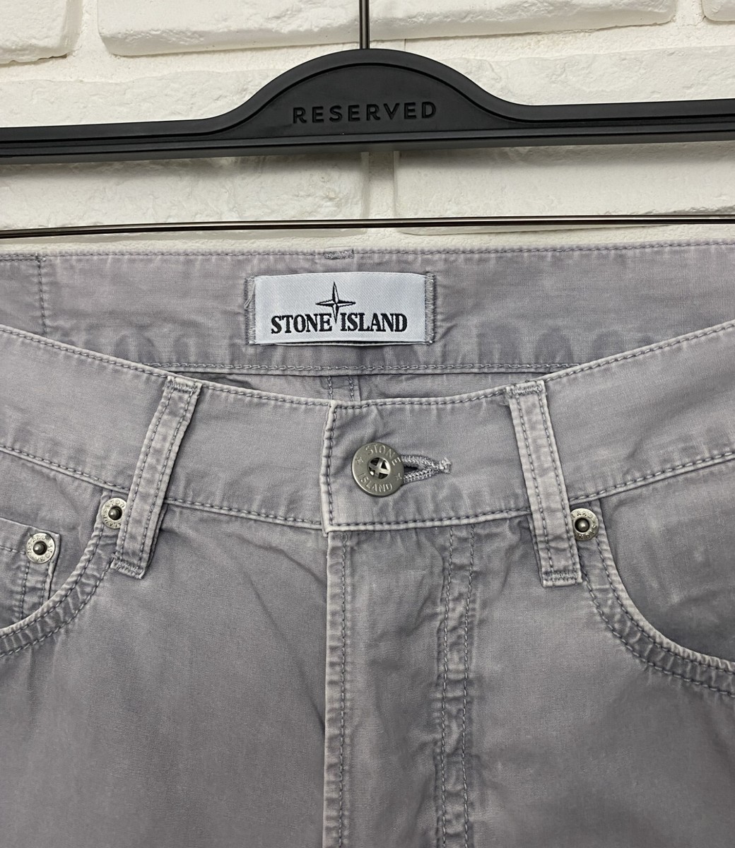 Men's Stone Island Casual Pants Jeans Trousers Gray Size 30 Men's Stone Island Casual Pants Jeans Trousers Gray Size 30