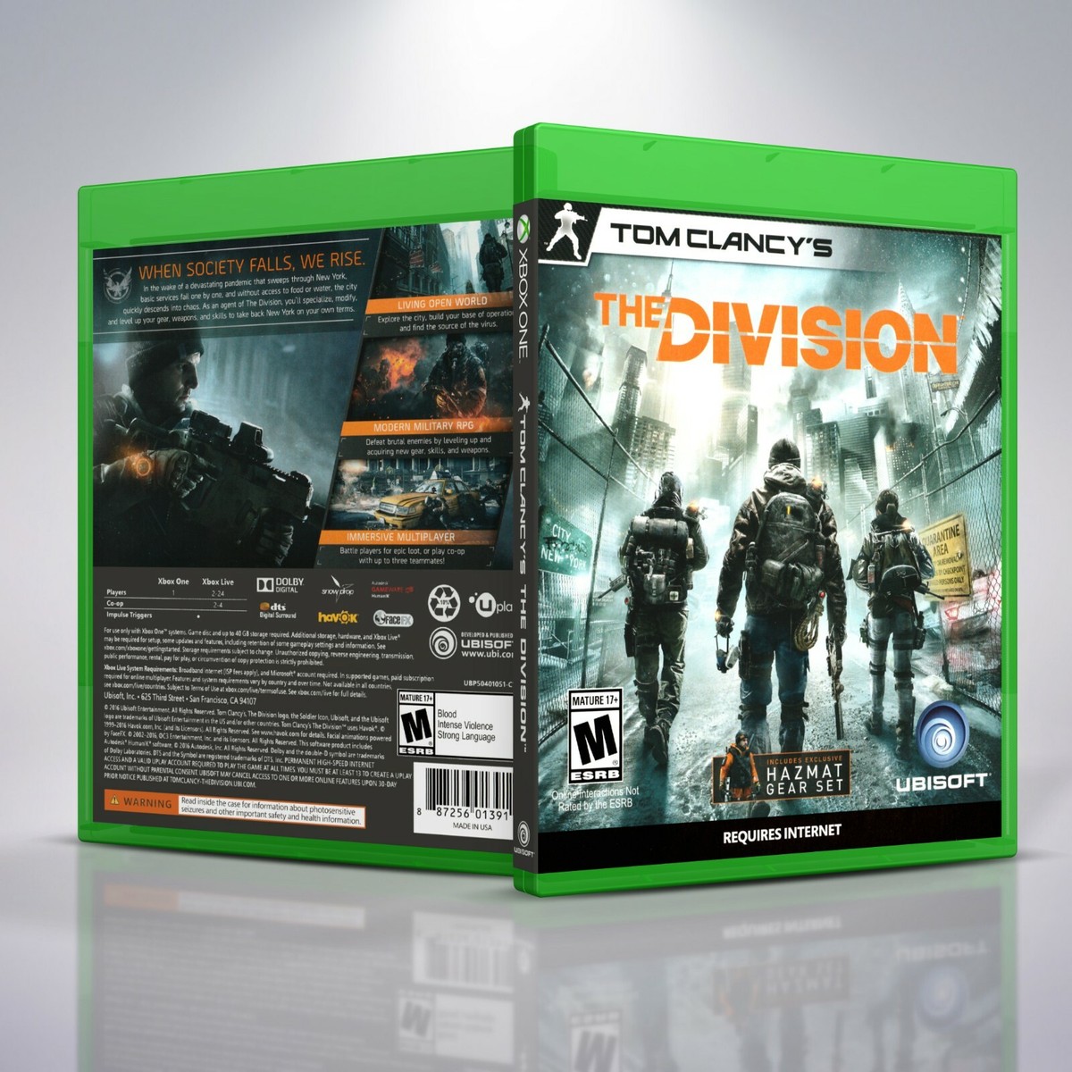 Tom Clancy's: The Division - Replacement Xbox One Cover and