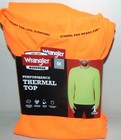 Men's ~ Wrangler Workwear ~ Performance Thermal Top ~ Safety Orange Medium — photo 1