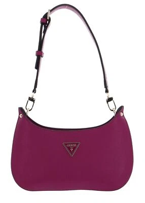 GUESS Meridian Mini Top Zip Shoulder Bag Schultertasche Tasche Boysenberry beere