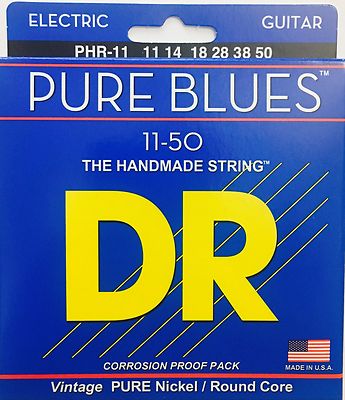 DR  PHR-11 Pure Blues Electric Guitar Strings gauges 11-50 