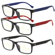 Multifocal Spring Legs No Line Progressive Reading Glasses Clear Lens Customized