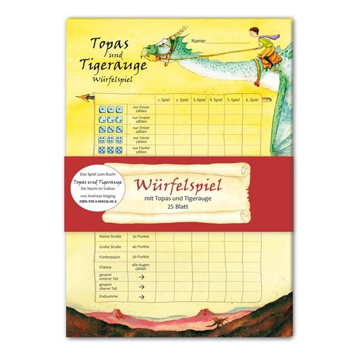 Kids Birthday*Souvenirs*Set of 5*Game*Block for Dice Game*Topaz & Tiger...