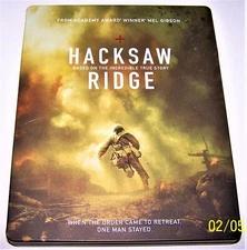 Hacksaw Ridge - Steelbook (Blu-ray, DVD, 2016, 2 Disc) No Digital Copy