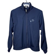 Nike Jacket Mens Medium Navy Blue Full Zip Windbreaker Street Sportswear Vintage