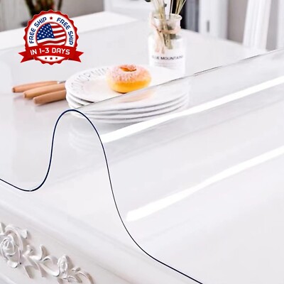 Mantel De Plastico De Multiples Tamanos 36x60'' Protector Transparente Plegable