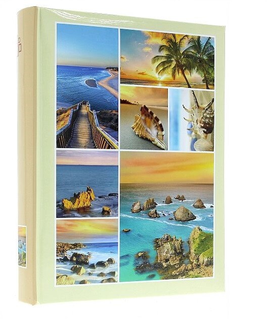 Yellow Slip In Photo Album 300 6"" x 4"" Photos Memo Holiday Memories Summer Gift