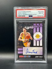 2020 PAnini Hoops Jerry West Great Significance PSA 8