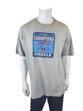 Anaheim Angels World Series Champs 2002 T-Shirt Men's XL Lee Sport Cotton Gray