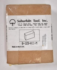 Suburban Tool Co B-123-H11-M Tri-Blocks 3" x 2" x 1" 11 Holes Matched Pair