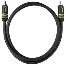 ELE11001M Element-Hz™ Universal Single RCA Cable (1 Meter / 3.28ft, Black)