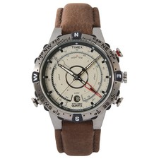 Timex Mens Natural Brown Tide Temp Compass Watch RRP £165. New and Boxed.