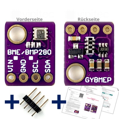  ️ BME280 Temperatur Sensor Luftdruck Luftfeuchtigkeit Modul 5V 3.3V 1.8V I2C