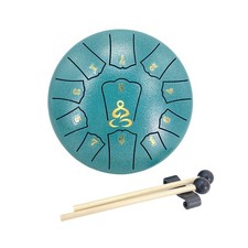 Steel Tongue Drum 6 Inch 11 Note D Major with Drums Mallets,Carry Bag Percussion