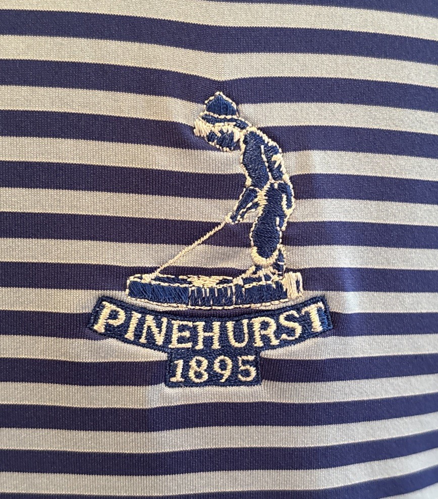 Peter Millar Performance Blue Striped Pinehurst G… - image 4