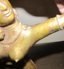Dancing Indian Lady / Cast Brass Statue / Figurine 15" Goddess Hindu Peacock — photo 9