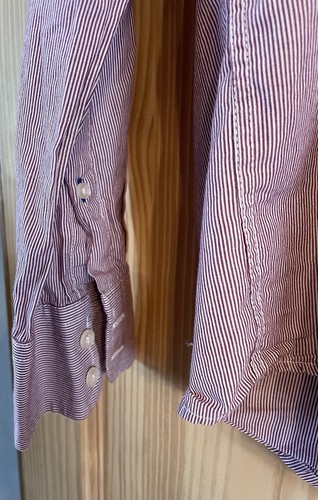 Crew Clothing Red Stripe Shirt Size Small - Picture 5 of 10