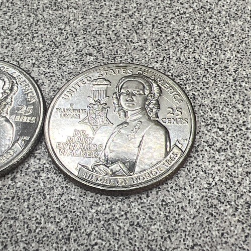 2 X 2024 D Dr Mary Edwards Walker “IN COD WE TRUST" Washington Quarter - Picture 8 of 10