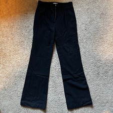 Steven Alan Black Wool Cotton Blend Trousers Pants 0 Made USA
