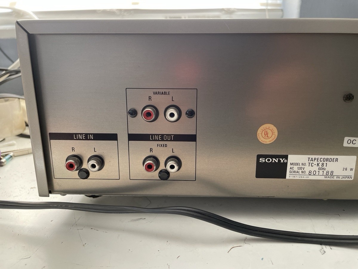 Sony TC-K81 3 Head Cassette Deck Mint Condition | eBay