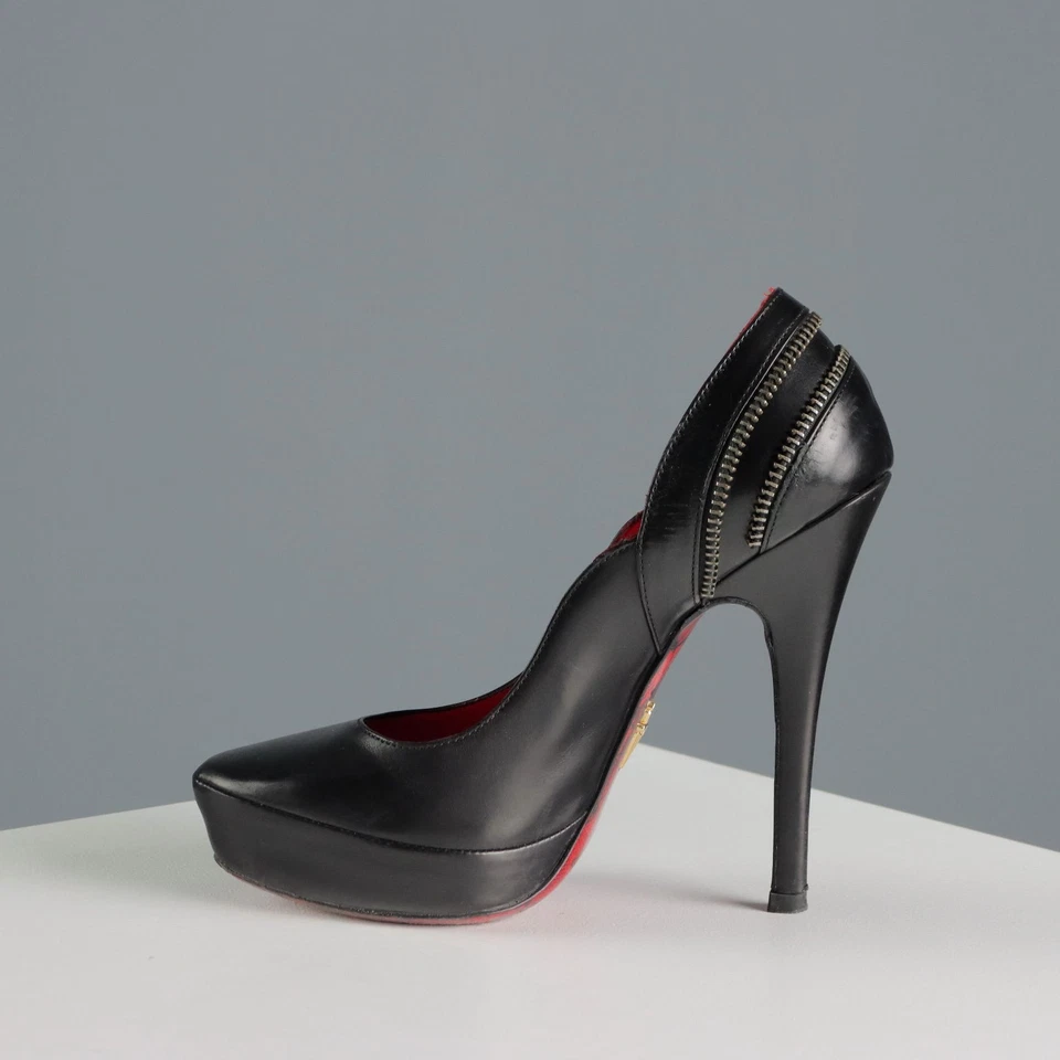 Chaussures à Talons Cesare Paciotti Cuir N. 35 Italie Second Hand Originales - Photo 3/4