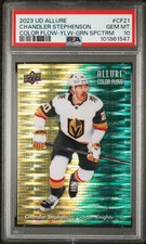 2023 UD ALLURE COLOR FLOW YELLOW-GREEN SPCTRM CHANDLER STEPHENSON 71/99 PSA 10