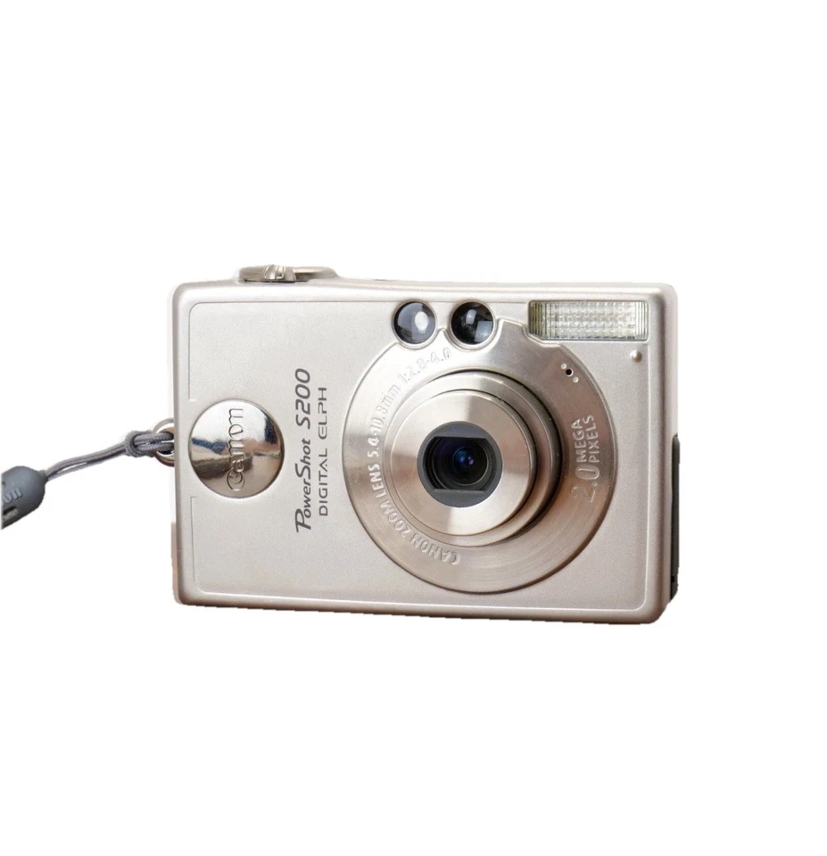 Canon PowerShot S200 Digital Elph Camera 2MP Bundle W/ Box & Extras - Image 3 of 4